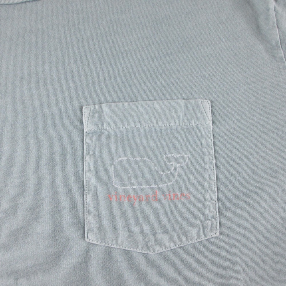 Vineyard Vines Shirt Mens 2XL Green Short Sleeve Whale Pocket Graphic Tee Logo - Picture 4 of 9